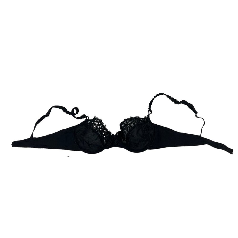 Lace Black Lingerie Bra Size 34B First 56g